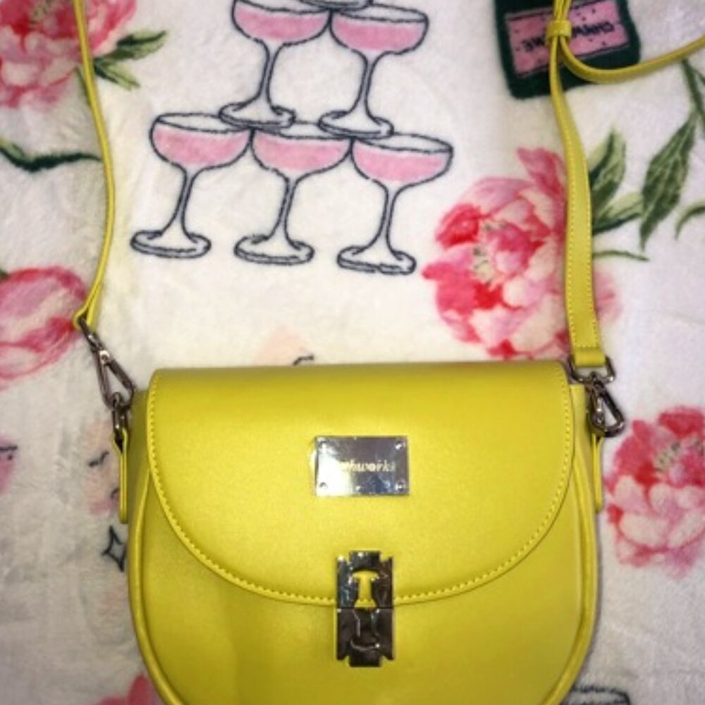 Clothworks Crossbody Bag w/ Adjustable, Detachable Yellow
